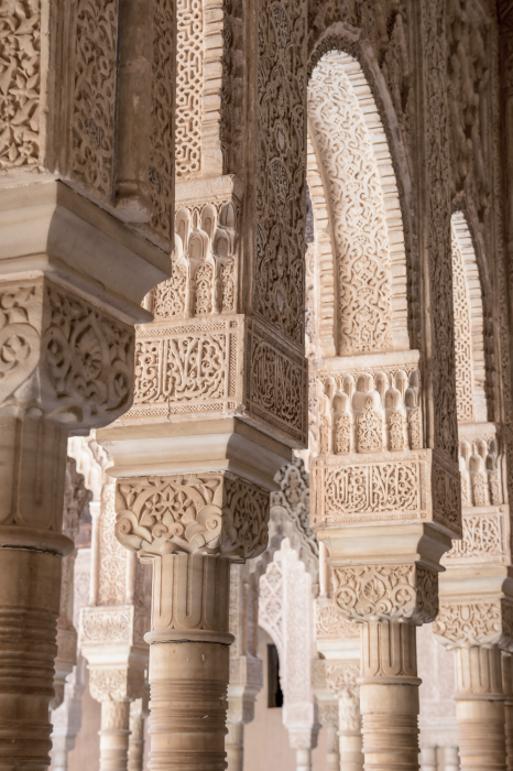 Poster Ziersäulen im Licht
