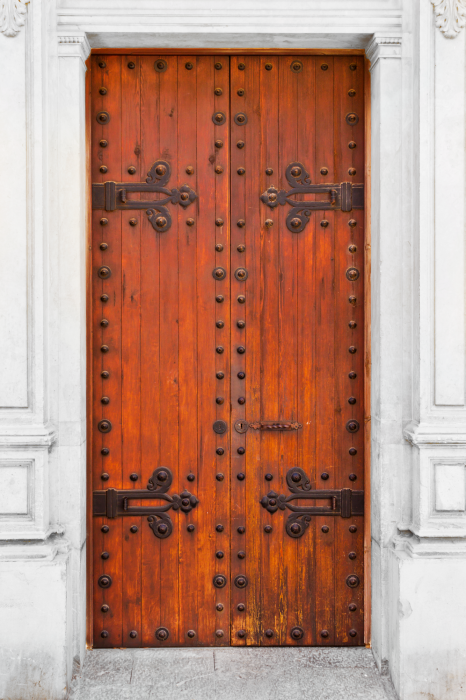 Poster Rustikale Holztüren