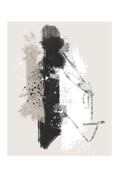 Poster Abstrakte Tintenflecken