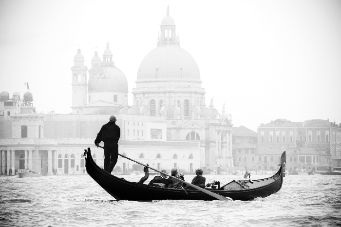 Poster Romantische Gondelfahrt