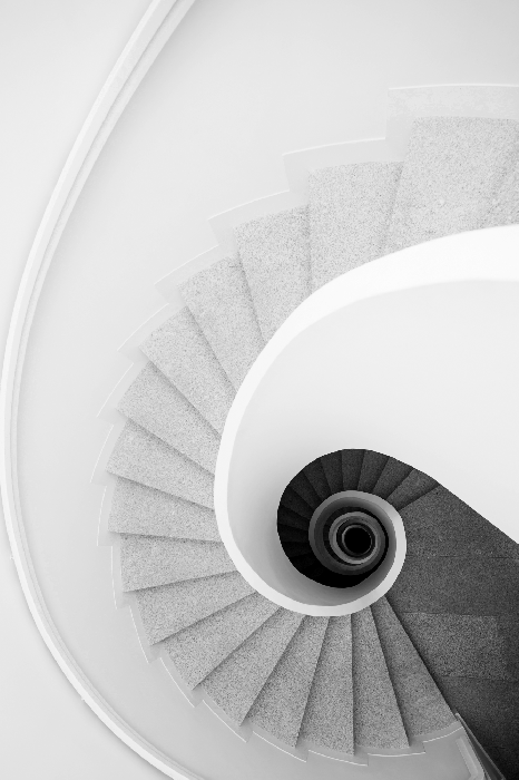 Poster Abstrakte Wendeltreppe