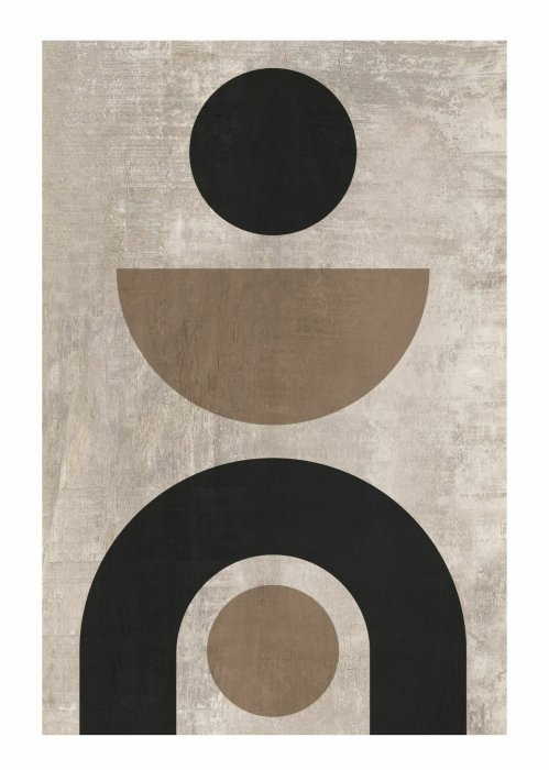 Poster Geometrische Formen modernes Muster