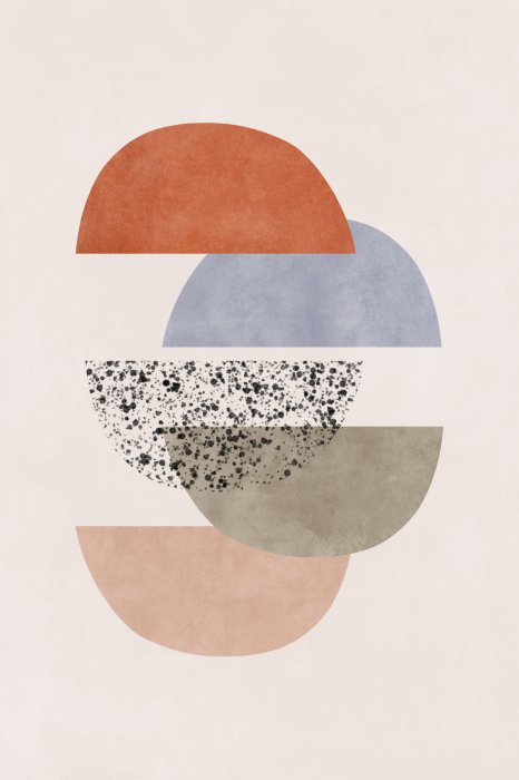 Poster Geometrische Formen in minimalistischer Konzeption