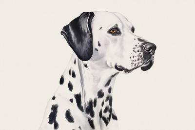 Fototapete Porträt eines Dalmatiners