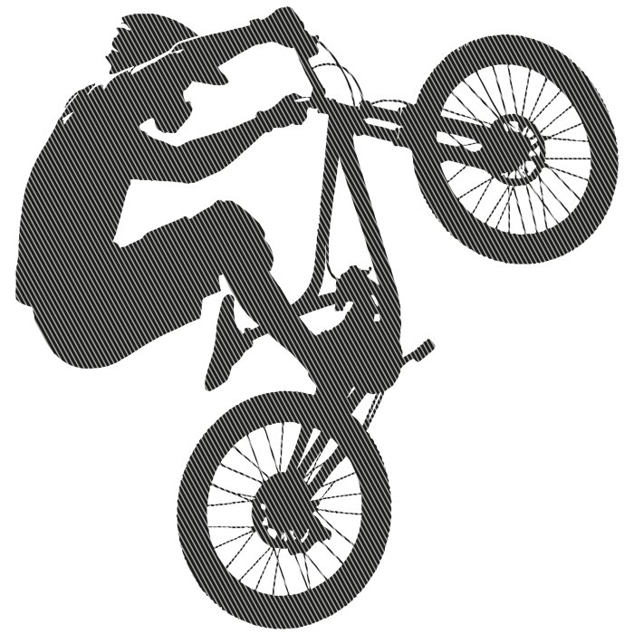 Sticker Wettkampf-BMX-Fahrer