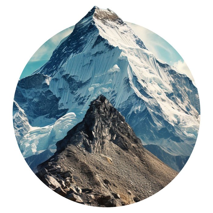 Sticker Blick auf den Gipfel des Mount Everest