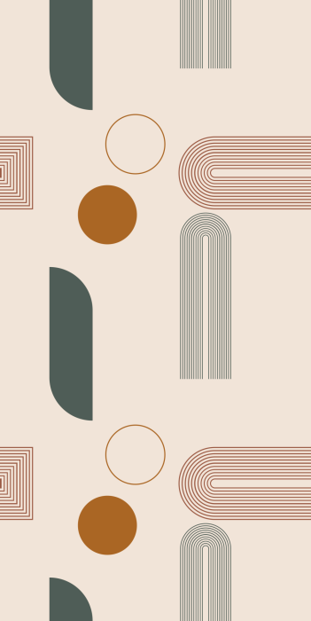 Tapete Pastellfarbene geometrische Formen