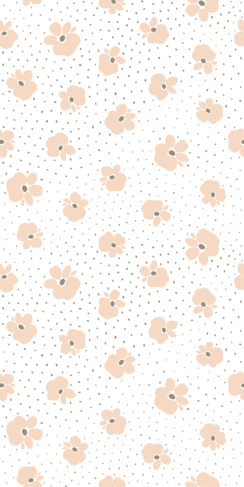 Tapete Pastellfarbene kleine Blüten