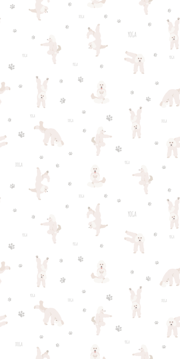 Tapete Zarte Hunde tanzen