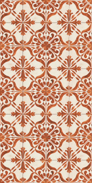 Tapete Vintage-Muster mit dekorativem Motiv