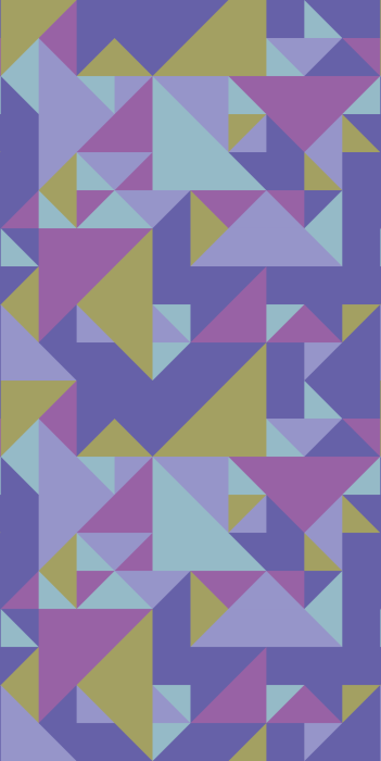 Tapete Buntes Dreiecksmosaik