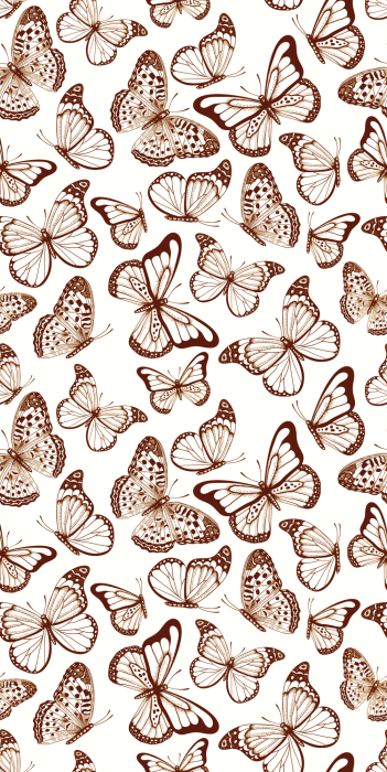 Tapete Eine elegante Komposition aus Schmetterlingen