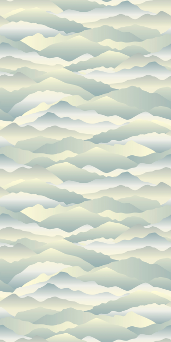 Tapete Grüne und graue, zarte Berge