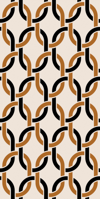 Tapete Retro-Kettenmuster