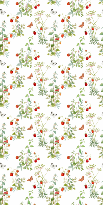 Tapete Schmetterlinge zwischen der blühenden Vegetation