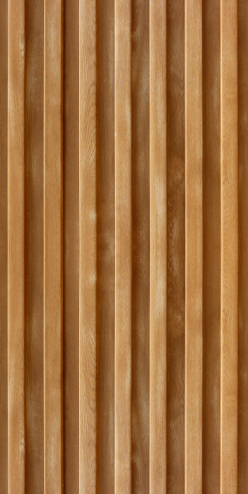 Tapete Vertikale Holzleisten in Braun
