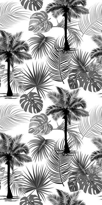 Tapete Tropisches Muster mit Palmen