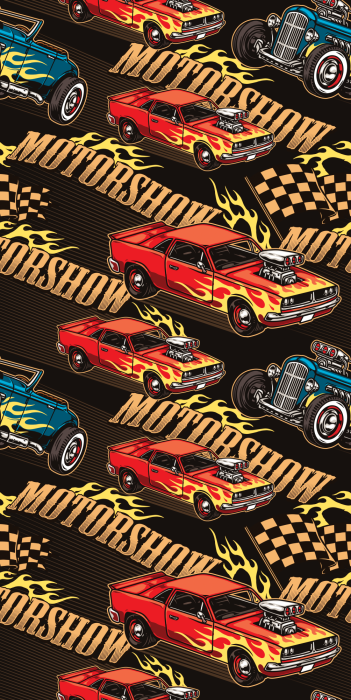 Tapete Nachtkomposition von Sportwagen