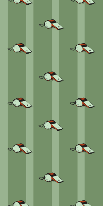 Tapete Grünes Muster mit Streifen und einer Pfeife