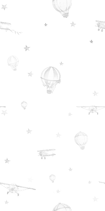 Tapete Eine Komposition aus Ballons und Flugzeugen am Himmel