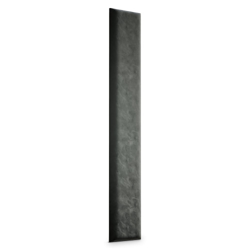 Wandpolster Wandpolster 100x20 graues Rechteck