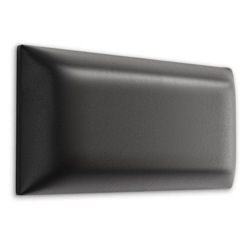 Wandpolster Wandpolster Kunstleder 90x15 graphitgraues Rechteck