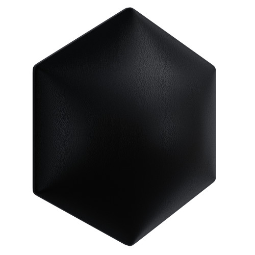 Wandpolster Wandpolster Kunstleder 15 schwarzes Hexagon