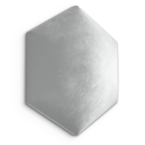 Wandpolster Wandpolster 15 aschgraues Hexagon