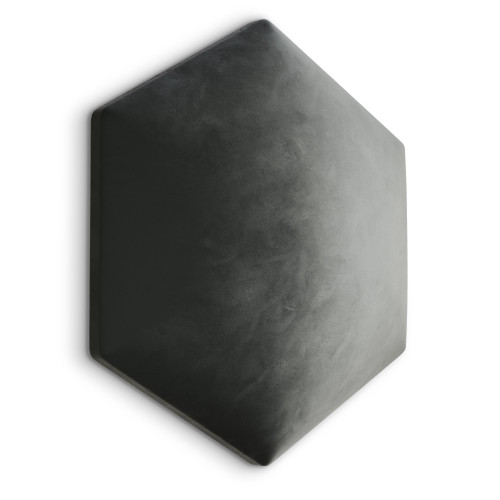 Wandpolster Wandpolster 15 graues Hexagon
