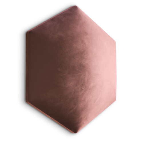 Wandpolster Wandpolster 15 dunkelrosa Hexagon
