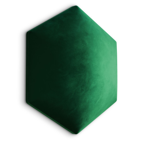 Wandpolster Wandpolster 15 flaschengrünes Hexagon
