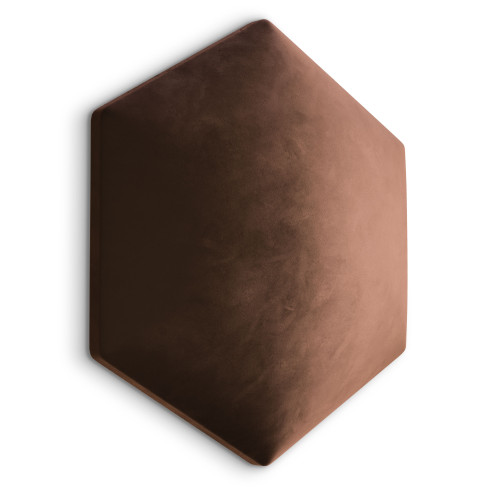 Wandpolster Wandpolster 20 braunes Hexagon