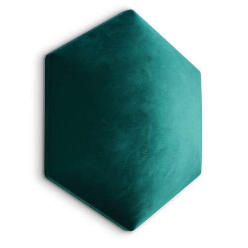 Wandpolster Wandpolster 20 smaragdgrünes Hexagon