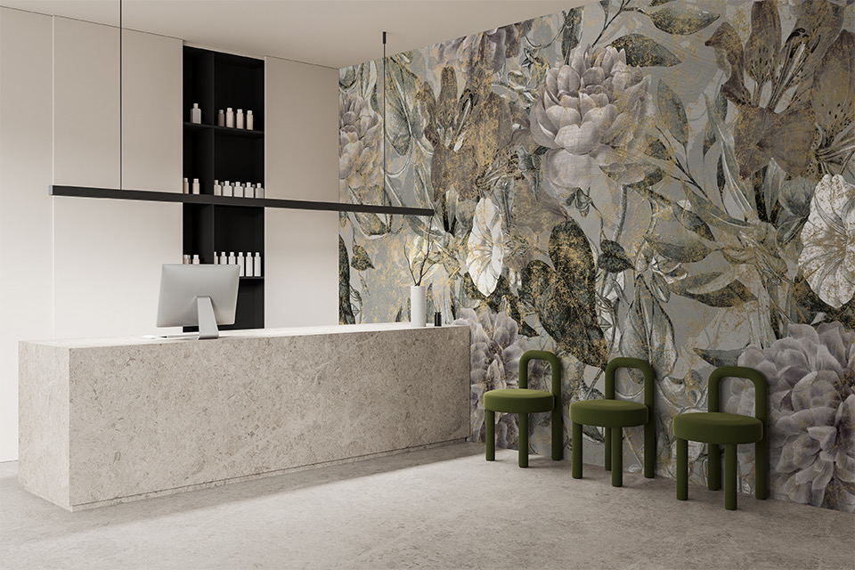 Fototapete Blumen Vintage