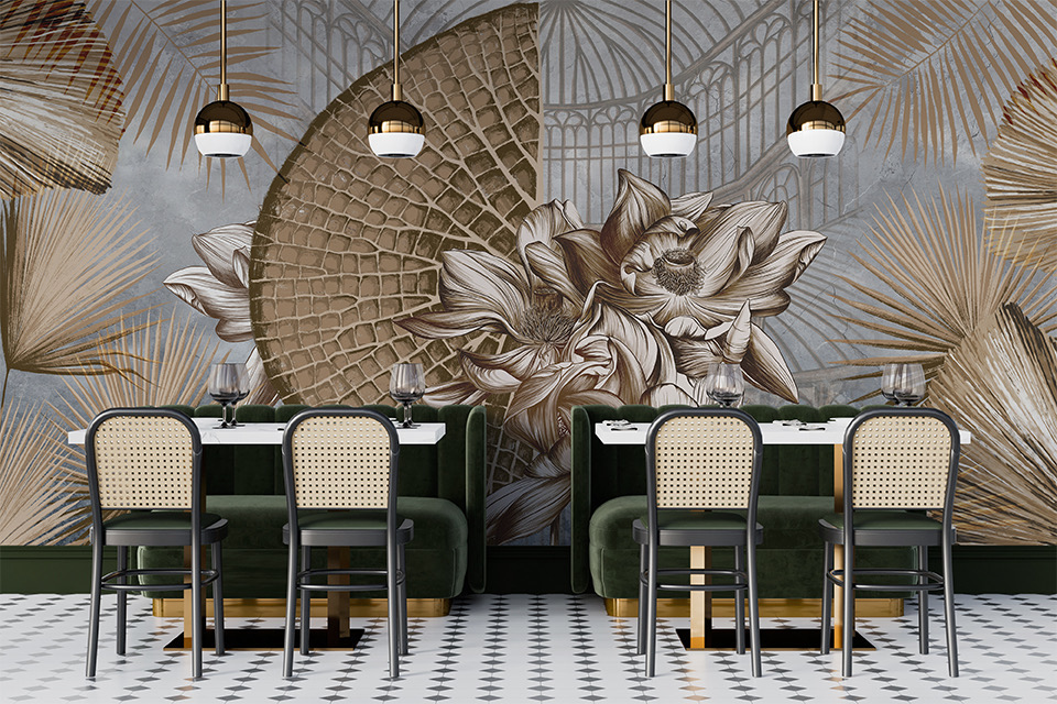 Fototapete floral Abstraktion