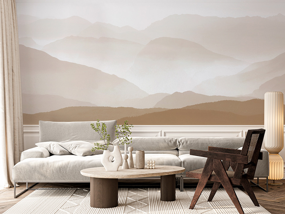 Fototapete Landschaft in Erdtönen