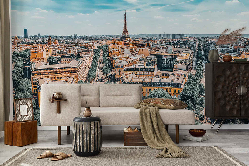 Fototapete Panorama von Paris