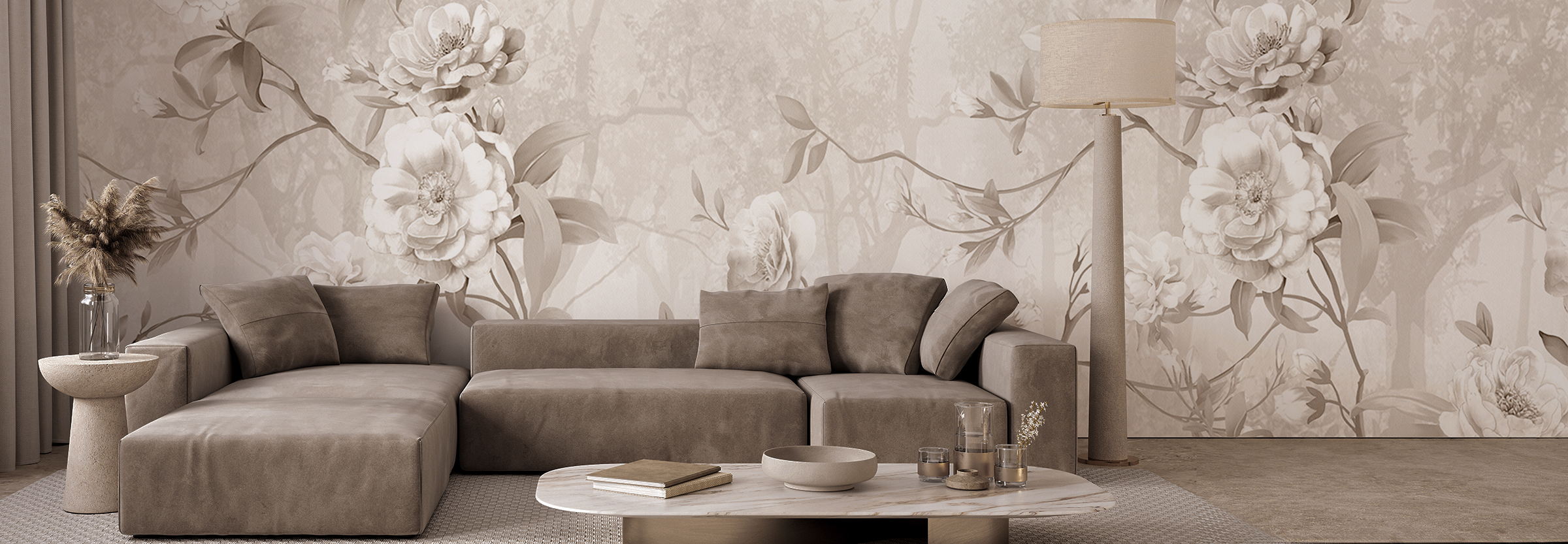 Ruhe, die Räume gestaltet