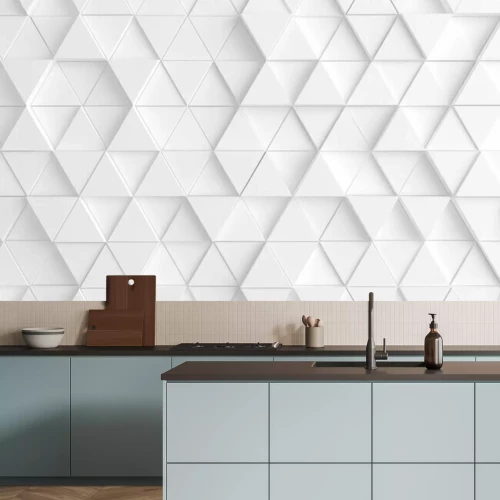 Sticker 3d-Oberfläche mit dreieckigen Fliesen