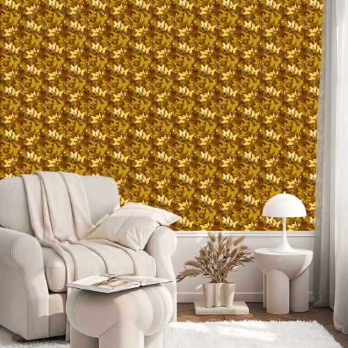 Tapete Gelbe Schmetterlinge