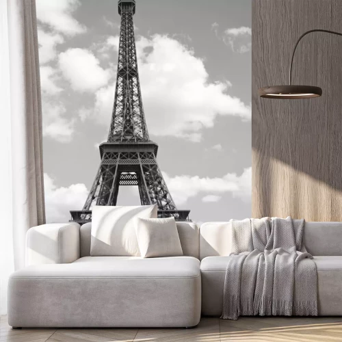 Fototapete Paris schwarz-weißer Turm