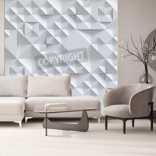 Fototapete Geometrisches Dessin 3D