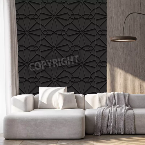 Fototapete Dunkles Dessin 3D