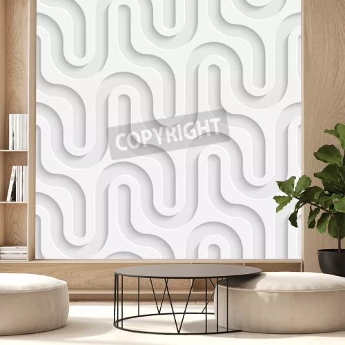 Fototapete Weißes Labyrinth