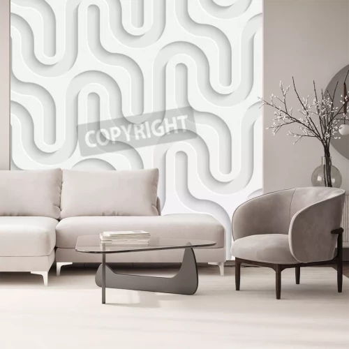 Fototapete Weißes Labyrinth