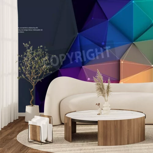 Fototapete 3D buntes Muster