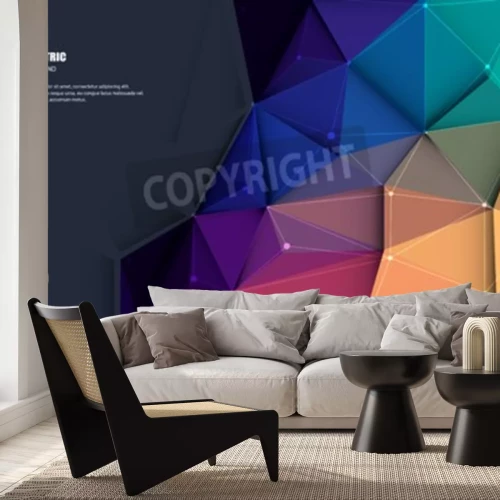 Fototapete 3D buntes Muster