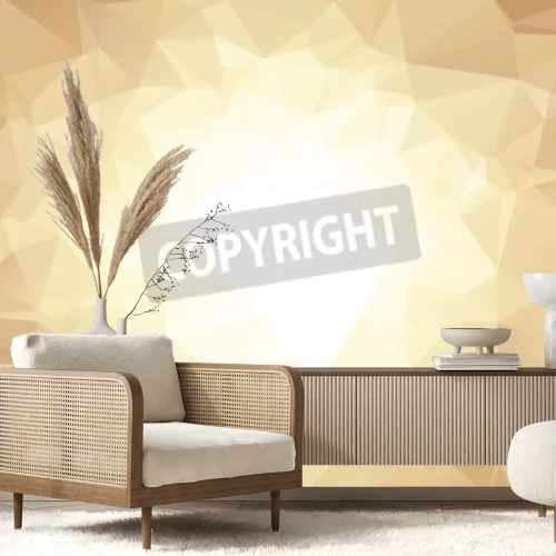 Fototapete Heller Hintergrund mit geometrischen Formen