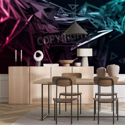 Fototapete Chaotisches Muster 3D