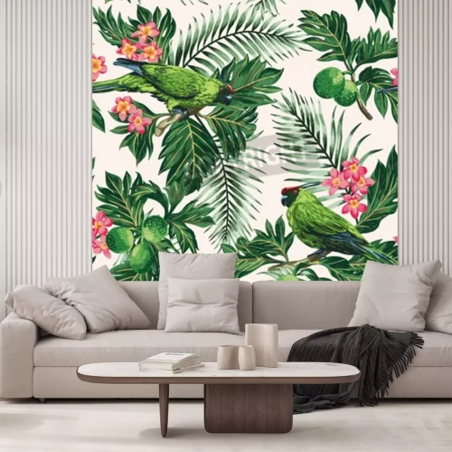 Fototapete Illustration mit Natur